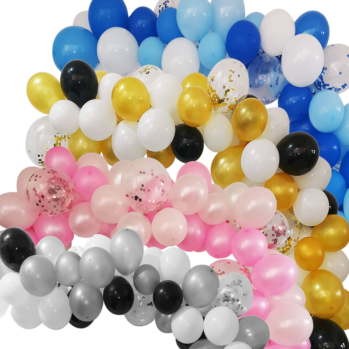 Balloon Garland Party Pack, Assorted Sizes, 110-Piece – Homeford