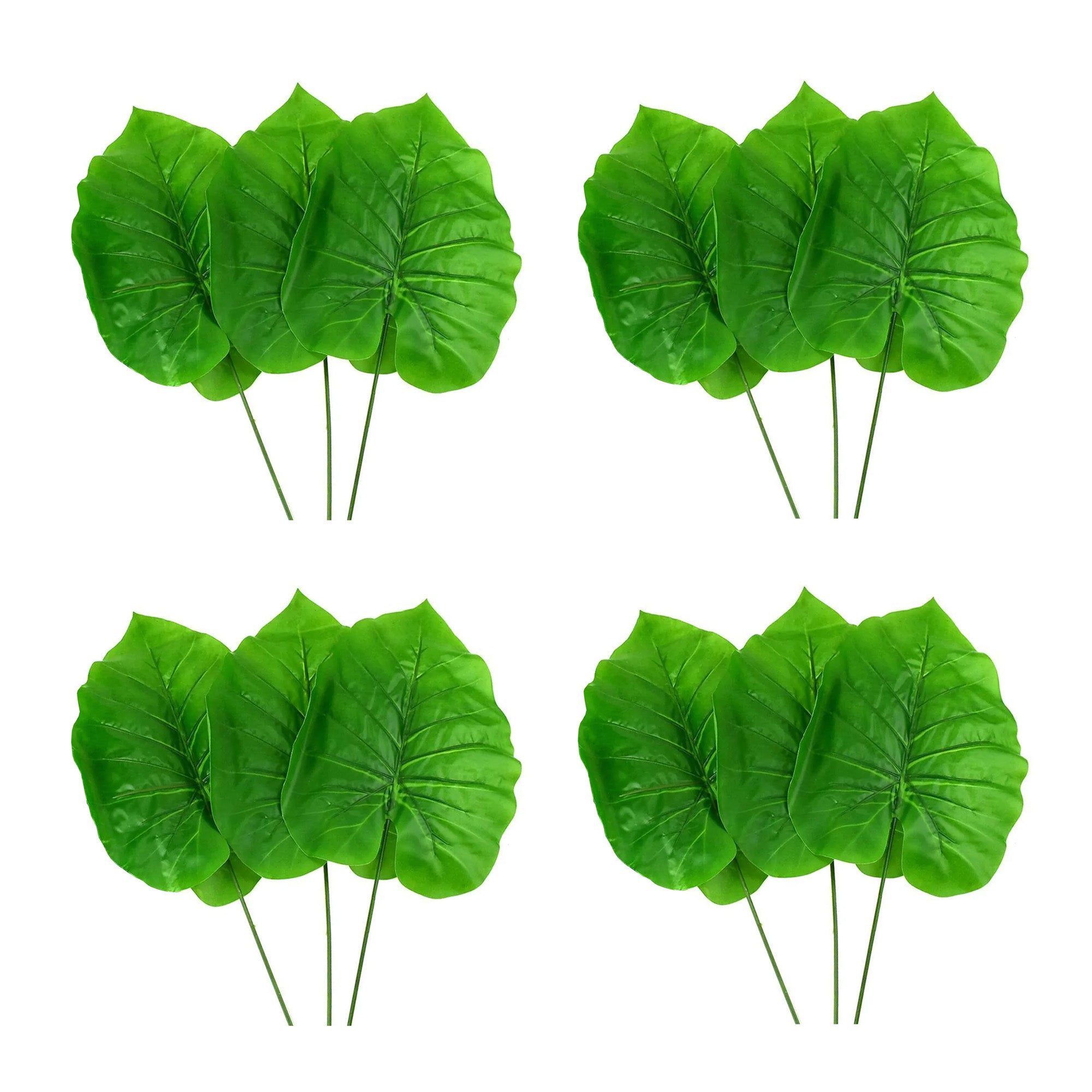 artificial elephant ear plants Artificial Elephant Ear Plant Picks, 24-inch, 3-count – Homeford