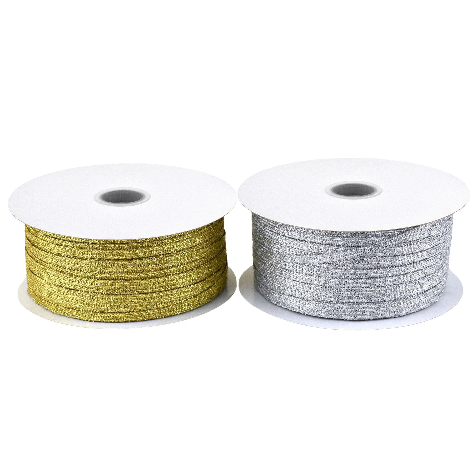 Metallic Taffeta Christmas Ribbon, 1/8-Inch, 100-Yard Gold