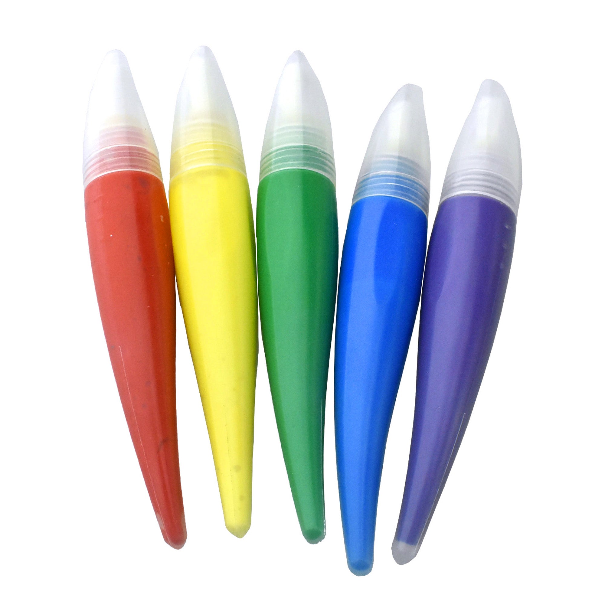 Lil' Artist Washable Paint Brush Pens, 9/16-Ounce, 5-Piece - Primary Colors