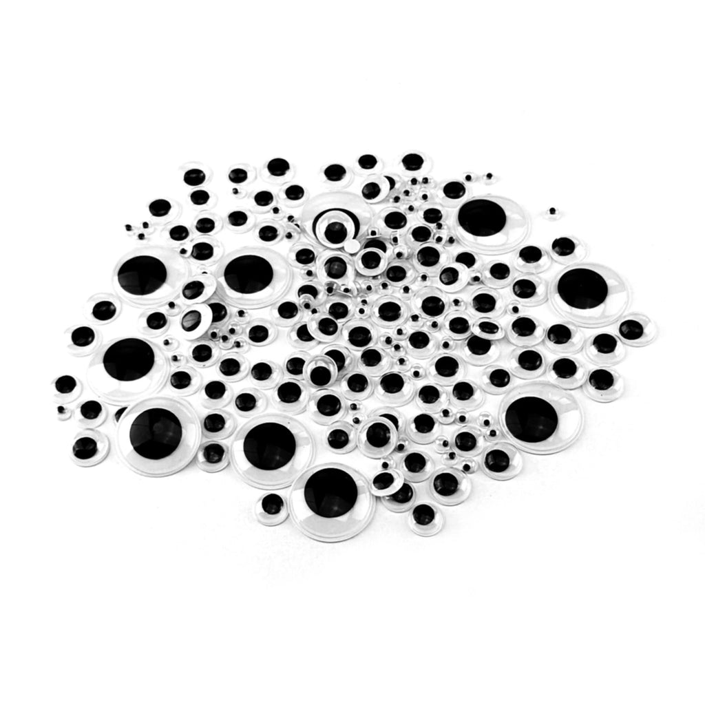 Small Googly Eyes Self Adhesive Sticker, Black, 1/2-Inch, 50-Count