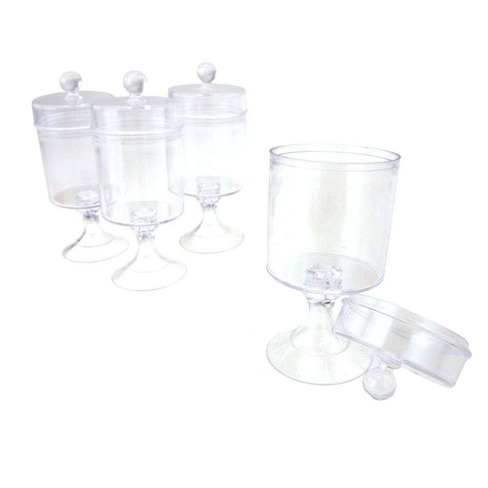 Upper Midland Products Candy Jars Plastic Containers with Lids and