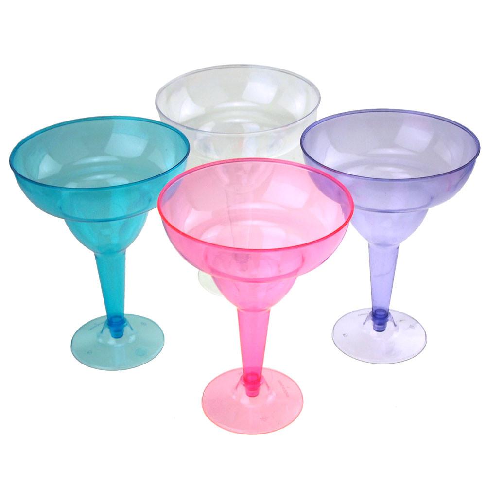 Homeford Plastic Large Martini Glass Disposable Cup, 18-inch