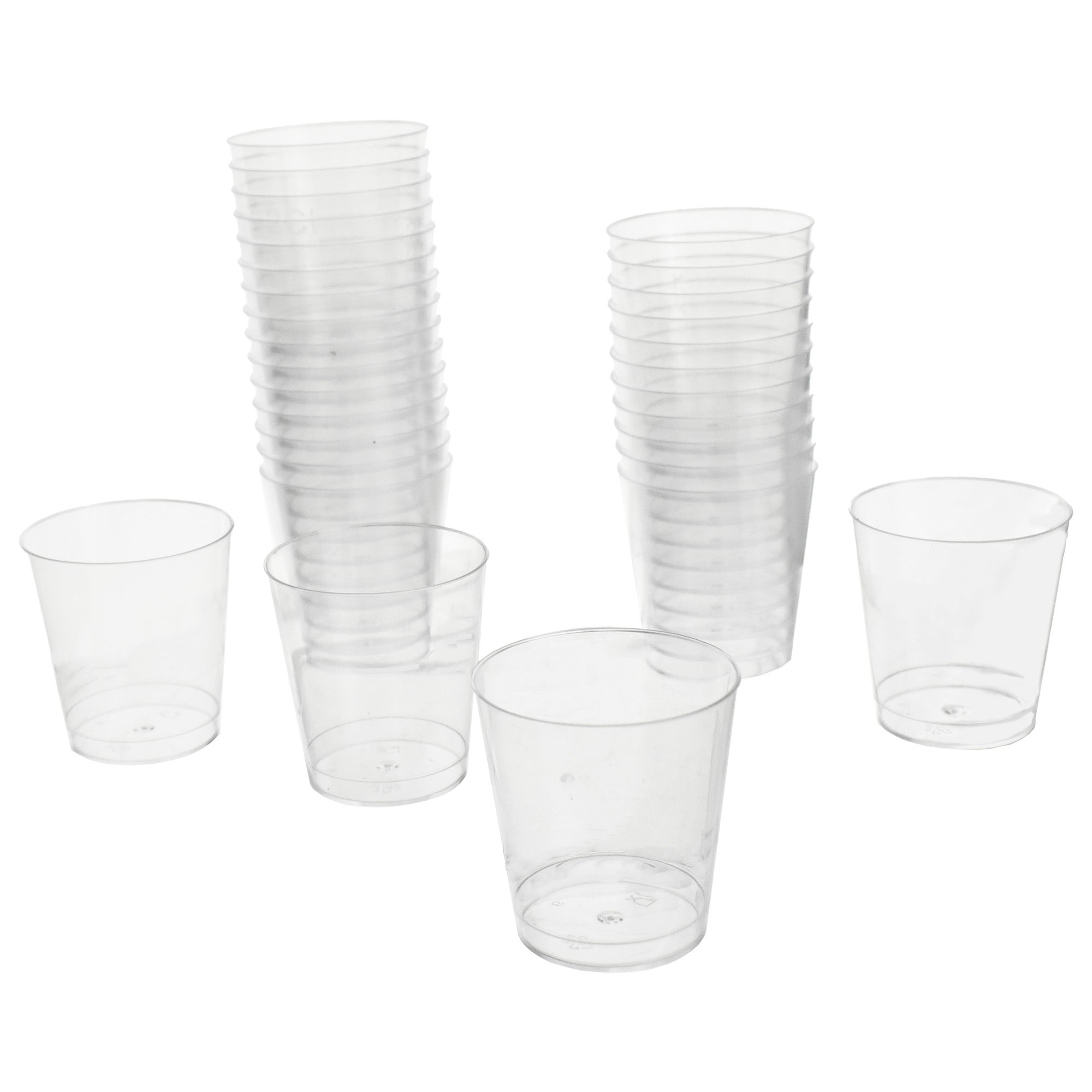 Plastic Glasses - Clear Plastic Shot Glasses
