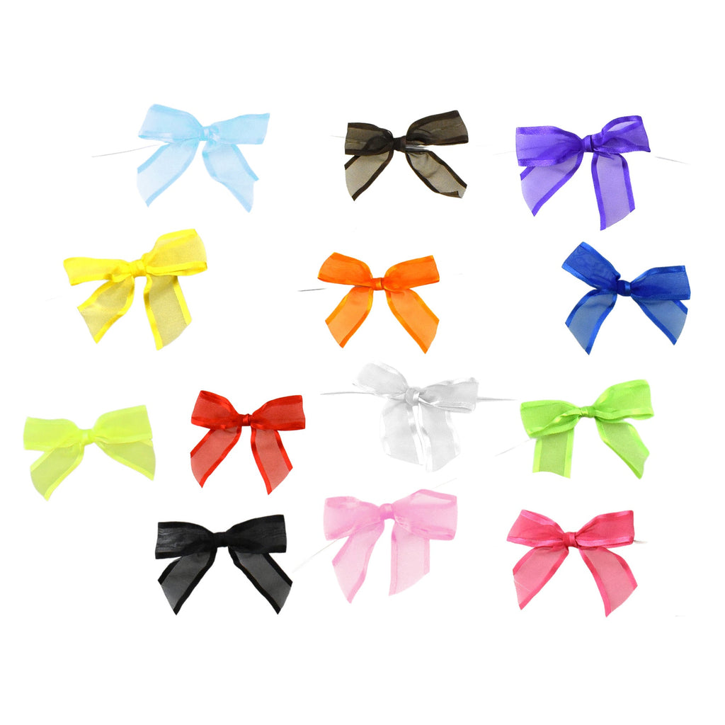 Snow Pull Bow Ribbon, 14 Loops, 1-1/4-inch, 2-count 