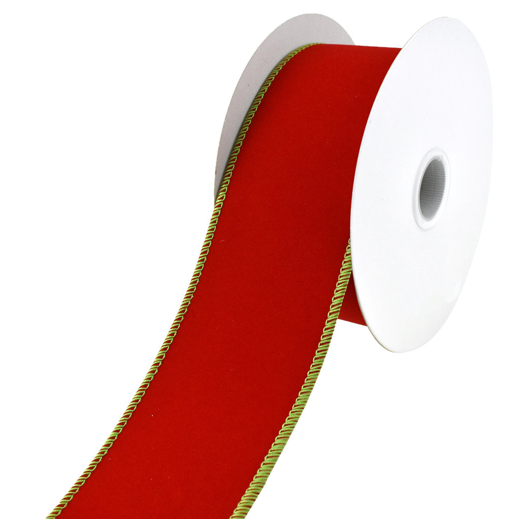 Christmas Velvet Swirls and Stars Wired Ribbon, 2-1/2-inch, 10-yard –  Homeford