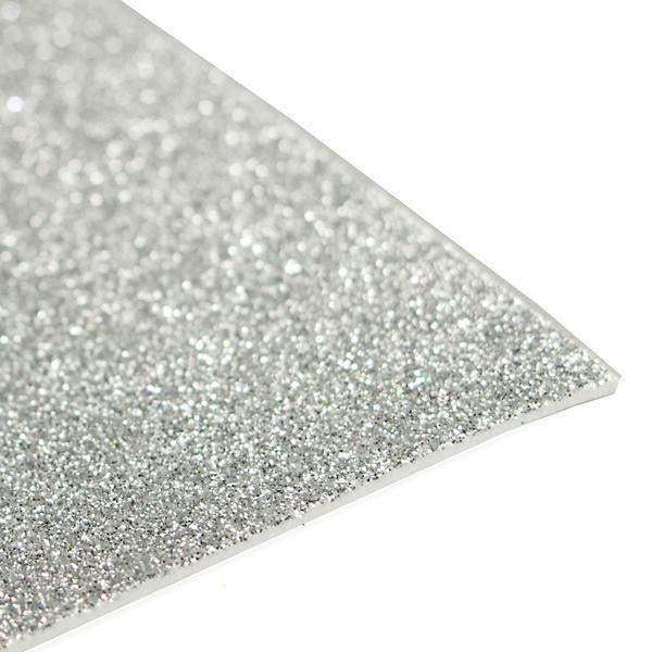 9 x 12 Craft Glitter Foam Sheet Silver 1 Piece