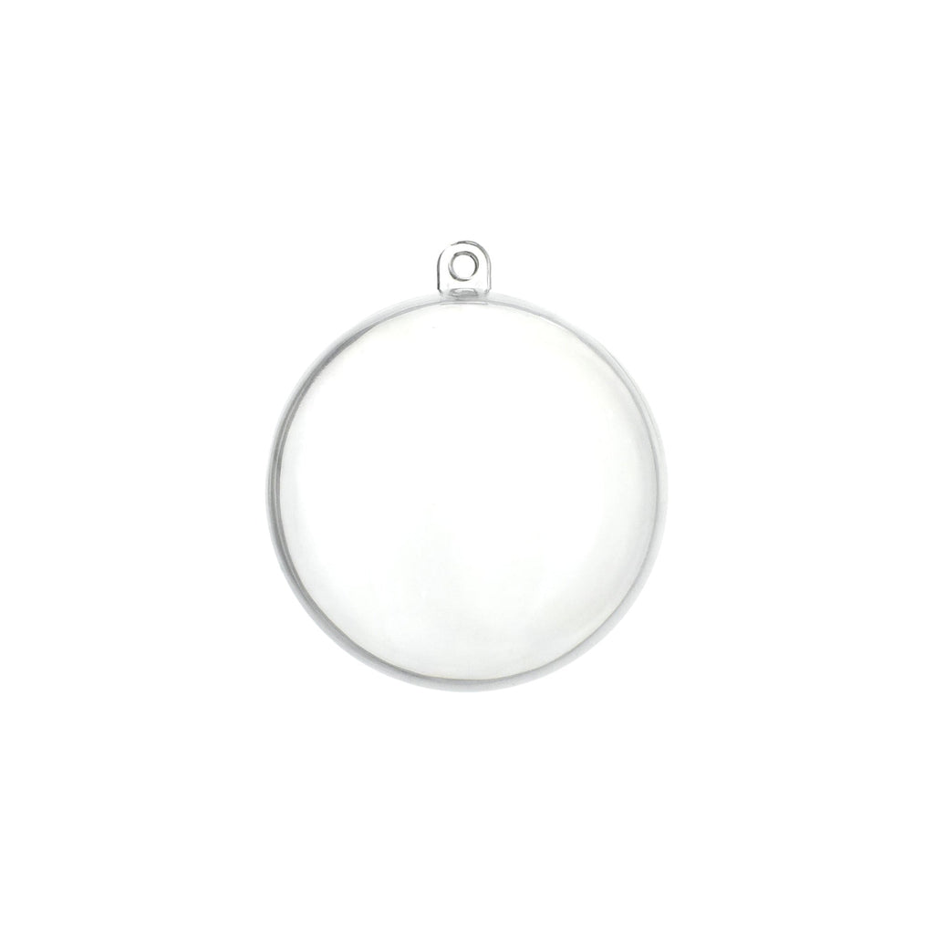 Homeford Fillable Plastic Clear Oval Ornament, 4-1/4-Inch, 12-Count