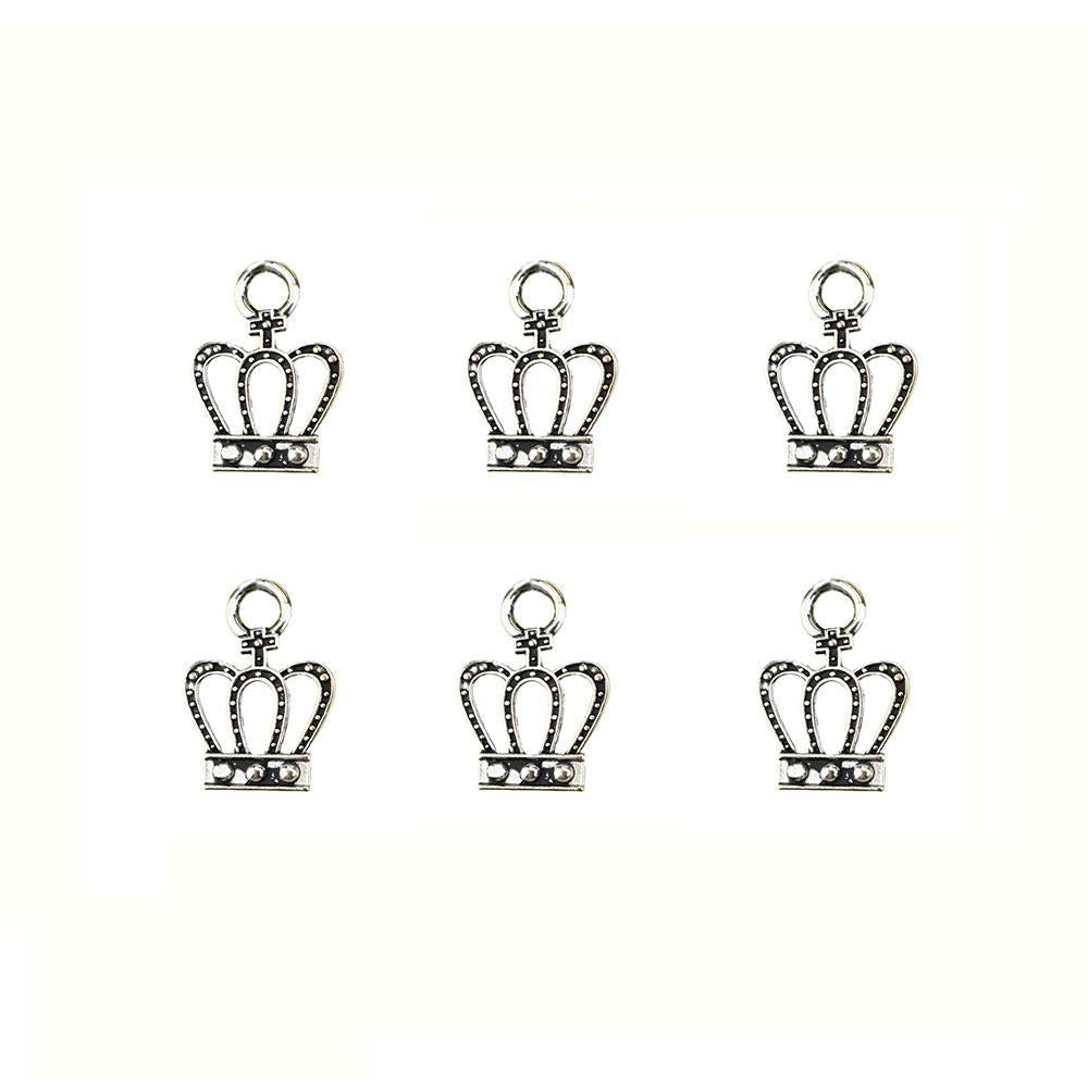 Small Royal Crowns Metal Charms, Gold, 5/8-Inch, 35-Count