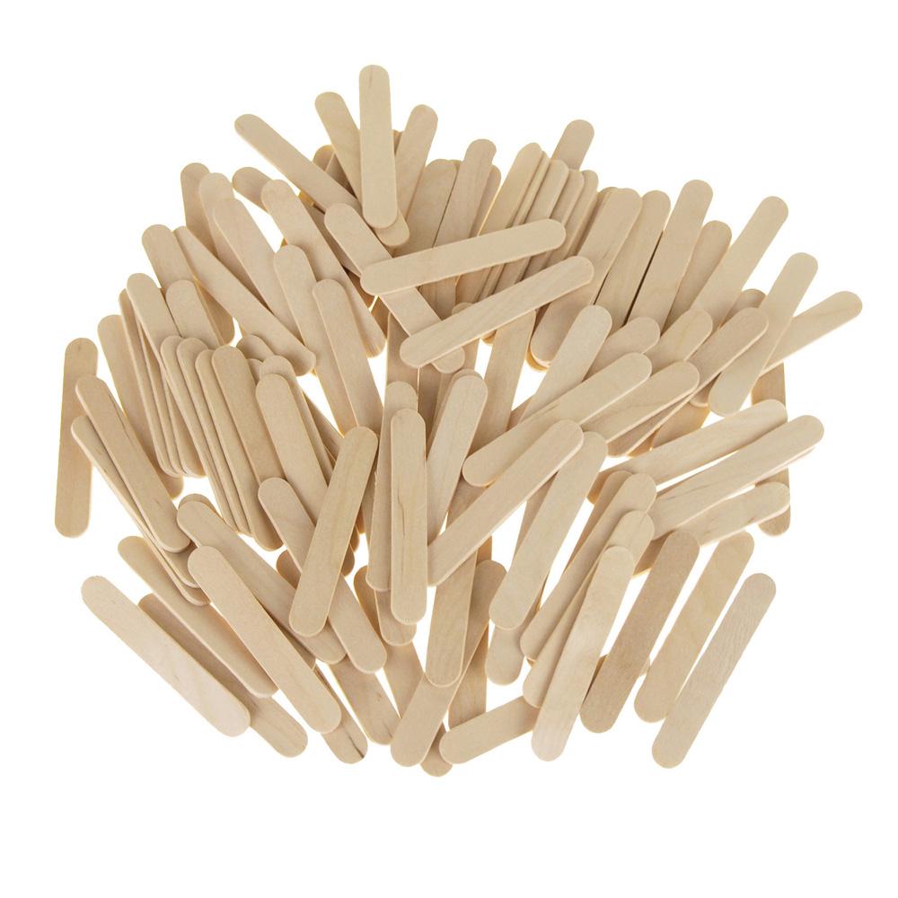 Homeford Wooden Craft Popsicle Sticks, 120-Piece (Natural, 2-1/2-Inch)
