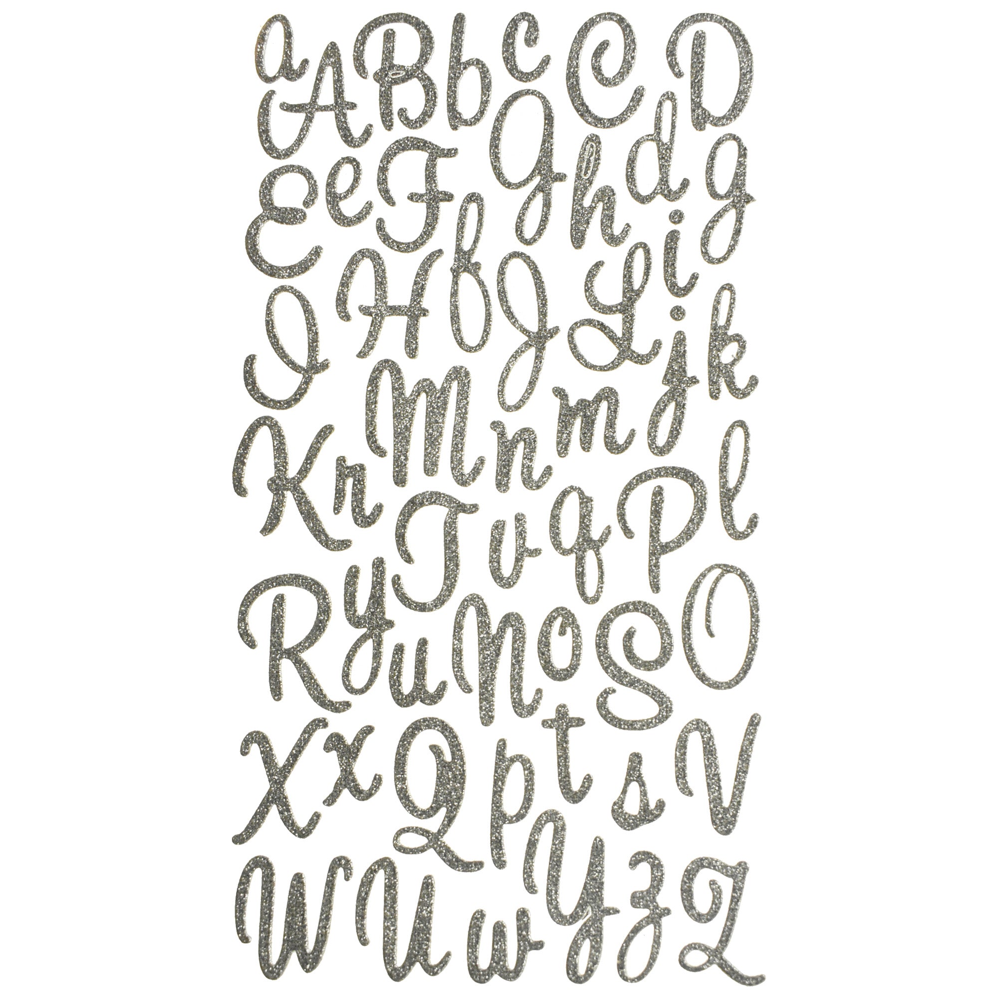 Hand Lettered Alphabet Stickers