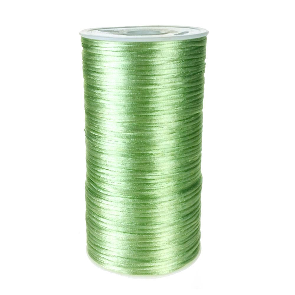 Apple Green 3 mm Rattail Satin Cord 100 Yards