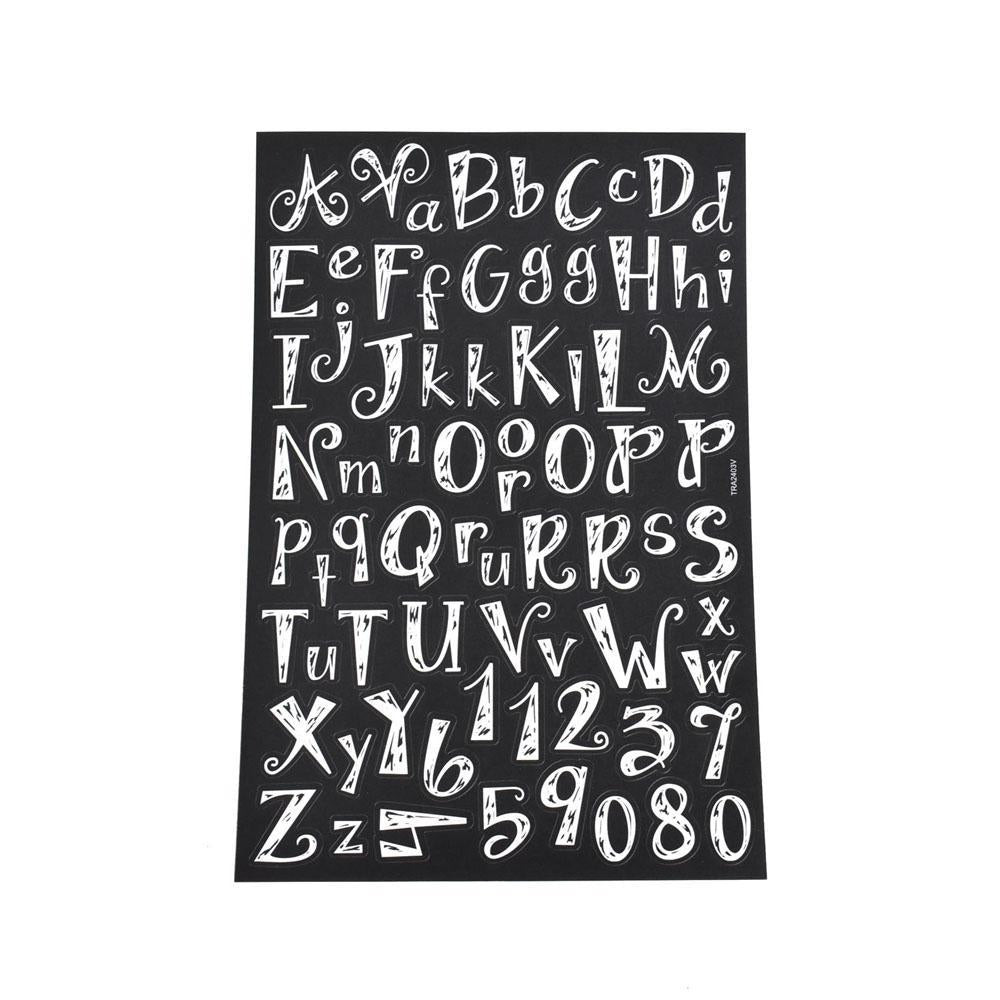 Big Font Metallic Alphabet Letter Stickers, Caps, 3-inch, 82-count 