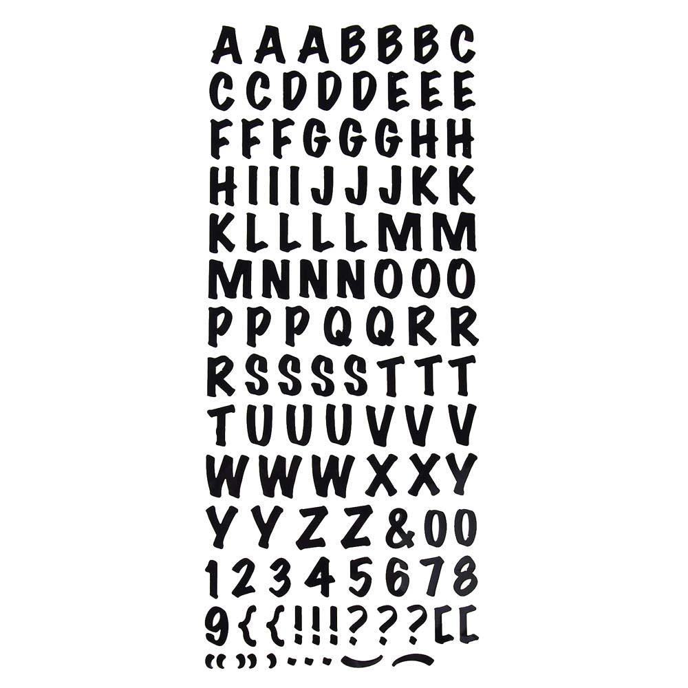 Alphabet Letters Caps Fancy Foil Stickers, 3/4-inch, 107-count – Homeford