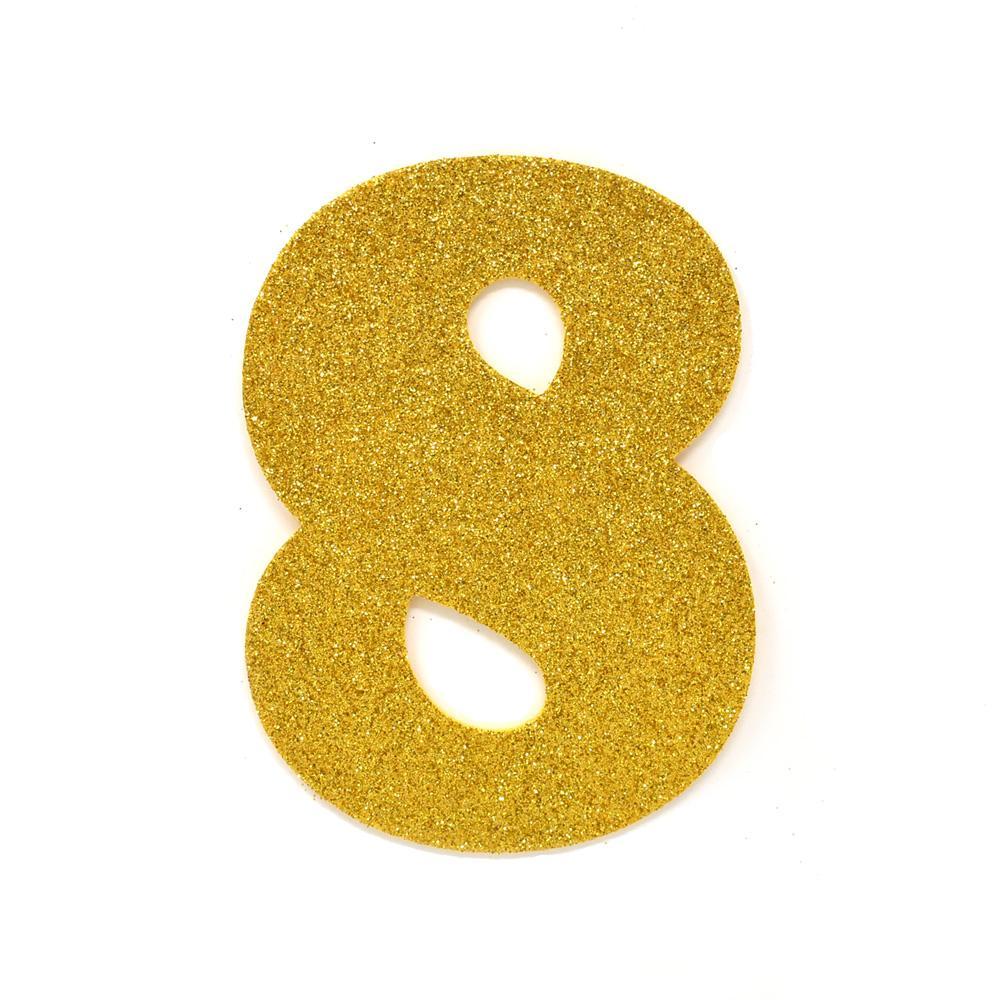 12 Packs: 48 ct. (576 total) 1 Iron-On Gold Glitter Letters by Imagin8™