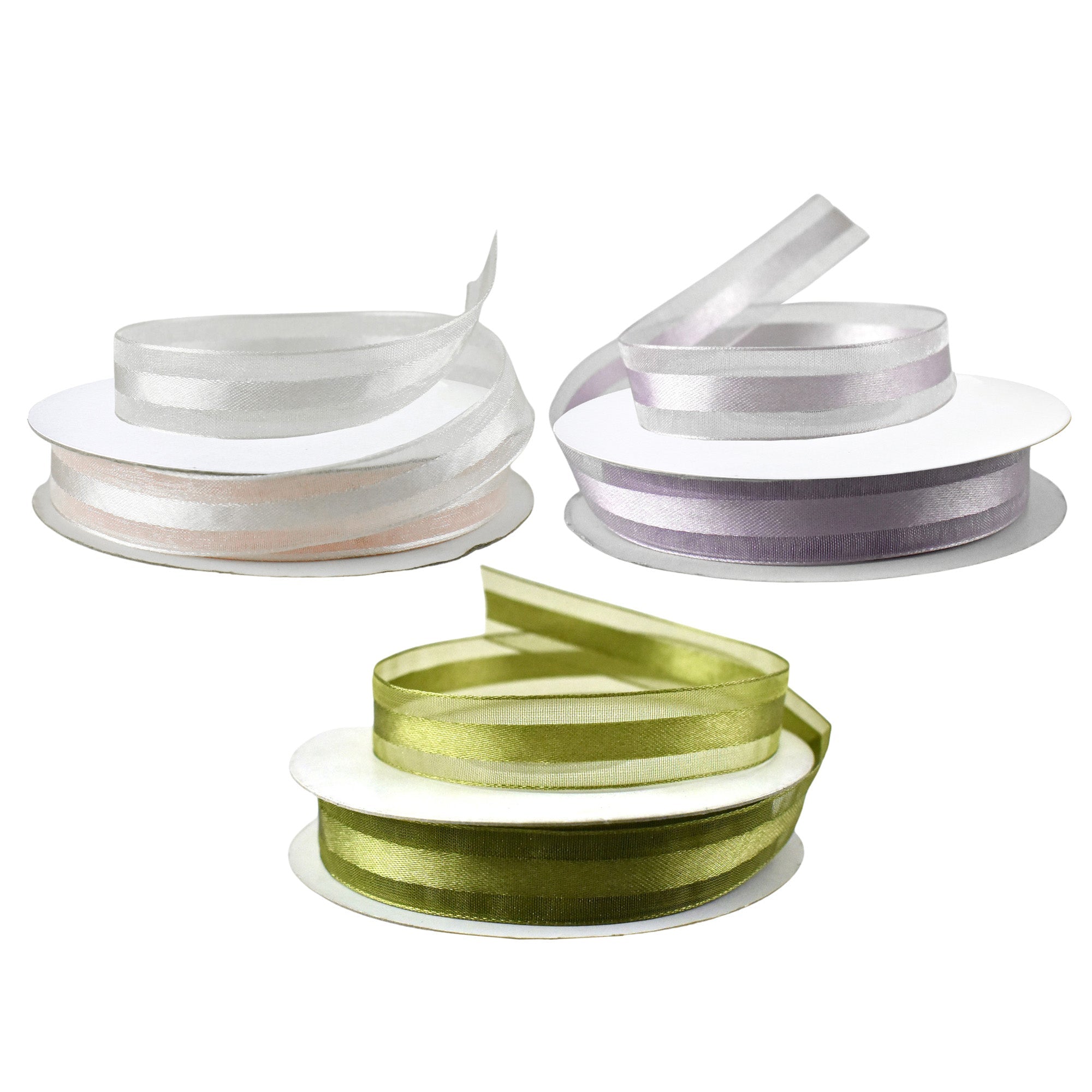 Satin Ribbons – Homeford Homeford FCR000SES0508447 サテンエッジシアーオーガンザリボン、5/8インチ、アイリス